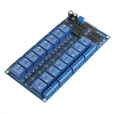 

12V 16-Channel Relay Module Borad w Power LM2576S for 51 AVR ARM Electronic