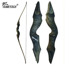 30-60bls 60 Inch Archery Black Hunter Recurve Bow Left Right Hand Glassfiber Sheet Lamination Process for Hunting Shooting Bow