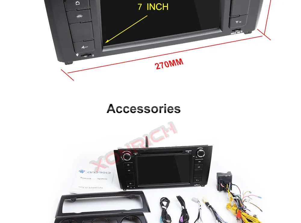 Best 2 Din Autoradio Android 8.0 Car DVD player GPS Navigation Headunit For BMW 1 Series E81 E82 E87 E88 116i 118i multimedia stereo 30