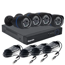 Hamrolte CCTV Системы H.265 4CH POE NVR 3MP пуля POE Камера POE NVR комплект HDMI видео Выход Смартфон дистанционного обнаружение движения