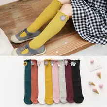 Новое поступление, хлопковые носки для малышей Детские гольфы для девочек Носки ярких цветов для малышей, модные детские гетры для детей от 1 до 10 лет