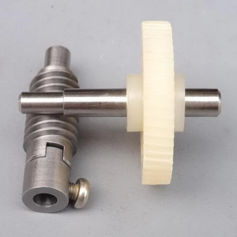 1 juego DIY 28mm plástico gusano reducción engranaje Set Metal rueda reductor de velocidad engranajes accesorios herramientas