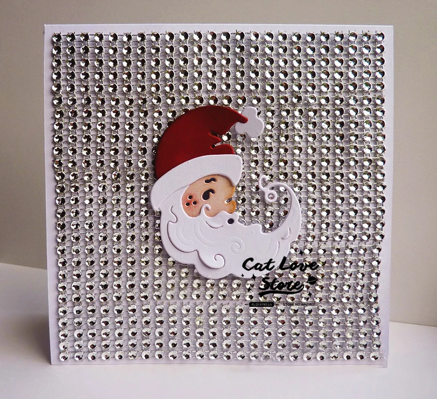 Санта Клаус рождественские металлические трафареты для пресс-формы для бумага для скрапбукинга декоративная открытка Ремесло тиснение высечки