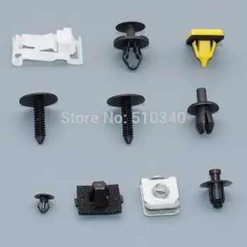 

Free shipping 100pcs 6.6mm 8mm 8.5mm Rivet Fastener Plastic Car Door Fender Push- ype Retainer Trim Panel Retainer Moulding Clip