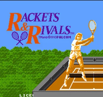 

Rackets & Rivals Region Free 60 Pin 8Bit Game Card For Subor Game Players
