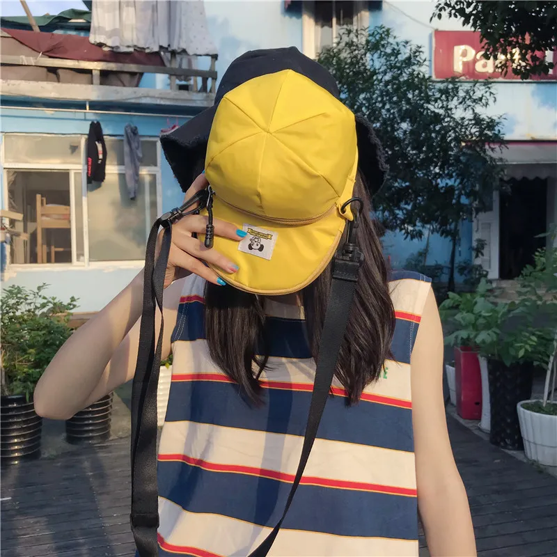 Menghuo New Hot Model Hat Shape Women Nylon Crossbody Bag Cute Handbags Shoulder Bags Creative Lady Messenger Cross body BagsIMG_2425