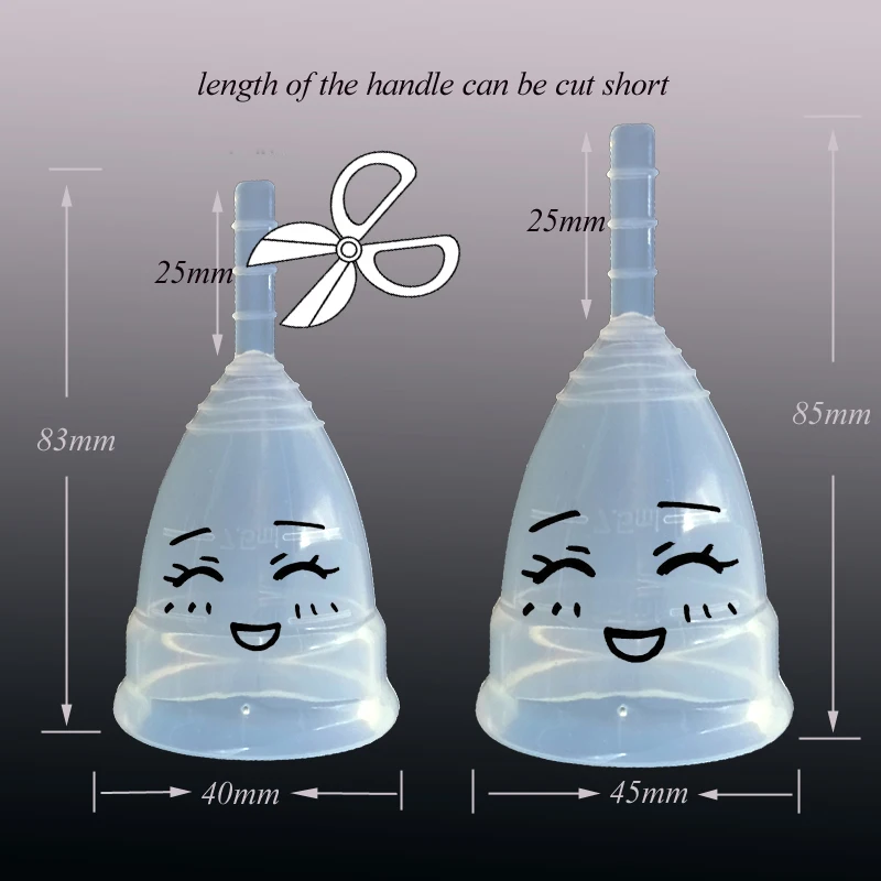 2 шт. Женская менструальная чаша из медицинского силикона|copas menstruales silicona|copa