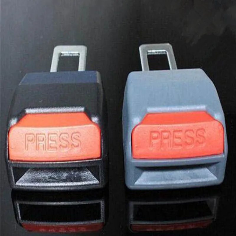 Universal Car styling Seat Belt Clip Safety Belts Buckle With Plug 2Pcs / Set 2 Colours Choosen Car Auto Supplies