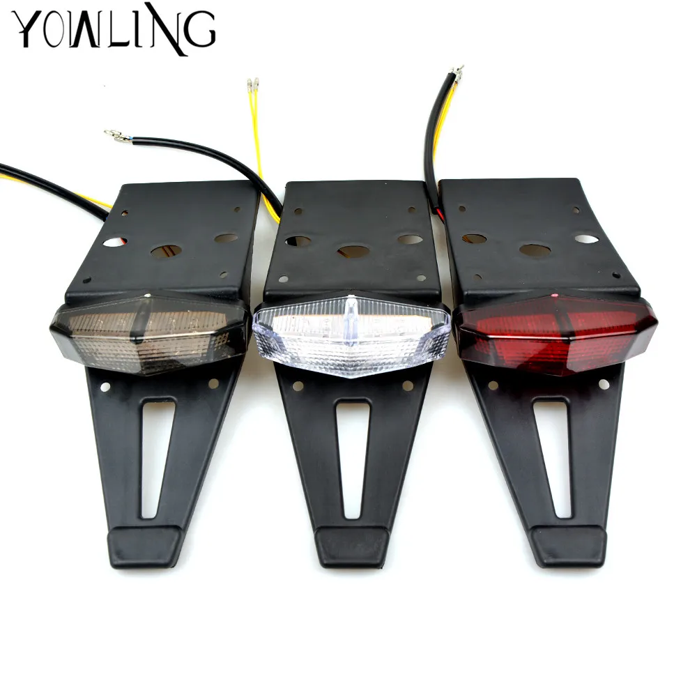 Motorcycle Tail Light Bike Rear Fender Taillight LED Brake Stop Light Moto For  Honda Yamaha Suzuki Kawasaki  HONDA 12V