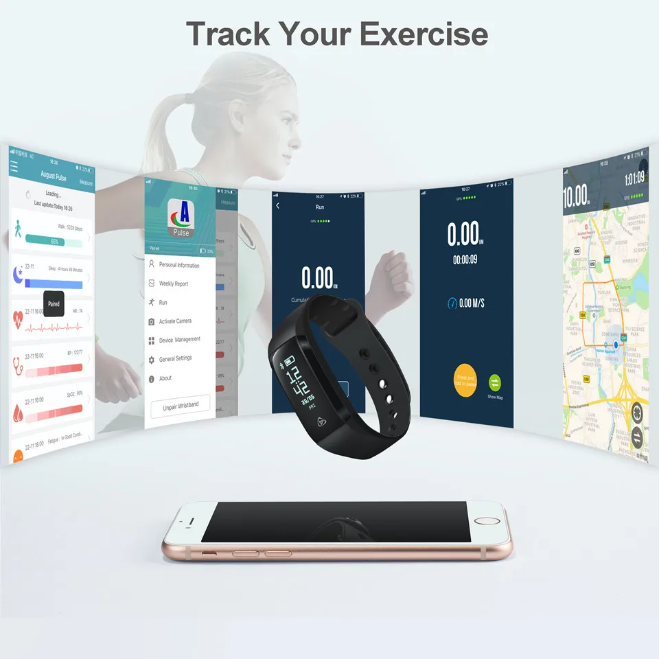 August SWB200 Sport Fitness Bracelet Tracker