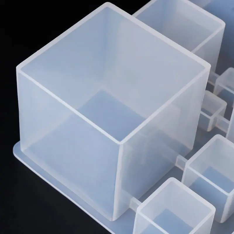Силиконовые формы сборной куб зеркало различных размеров комбинировать DIY ювелирных изделий украшения торта ремесла эпоксидной смолы ручной работы инструменты