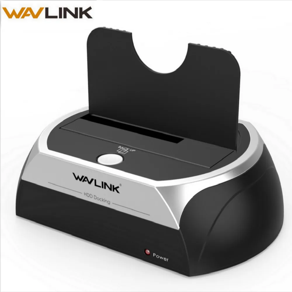 Wavlink USB 2.0 to SATA HDD Docking Station 2.5&quot3.5" External Hard Drive Enclosure Single Bay Dock With 12V/2A Power Adapter 8TB |