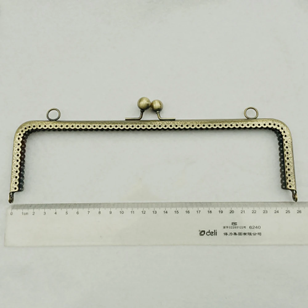 Bronze luz ouro metal fecho diy bolsa