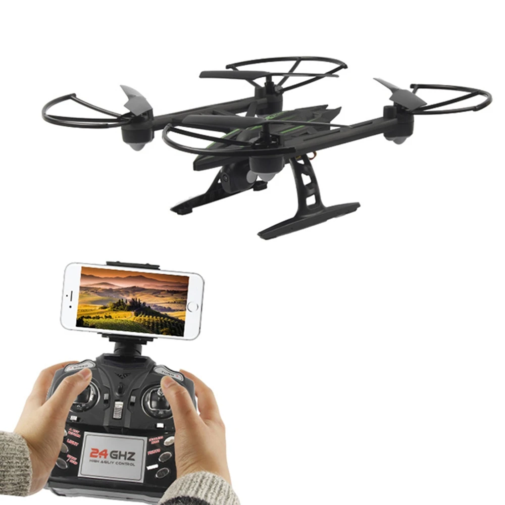 

JXD 510W WIFI FPV 0.3MP Camera 2.4GHz 4CH 6 Axis Gyro RC Quadcopter Air Press Altitude Hold