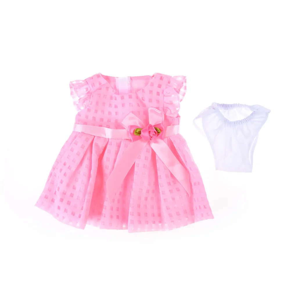 

Drop Shipping Lovely Dress+ Briefs Handmade Mini Dress for 18 inch Doll Clothes Dollhouse Accessories For Doll Kid Toy