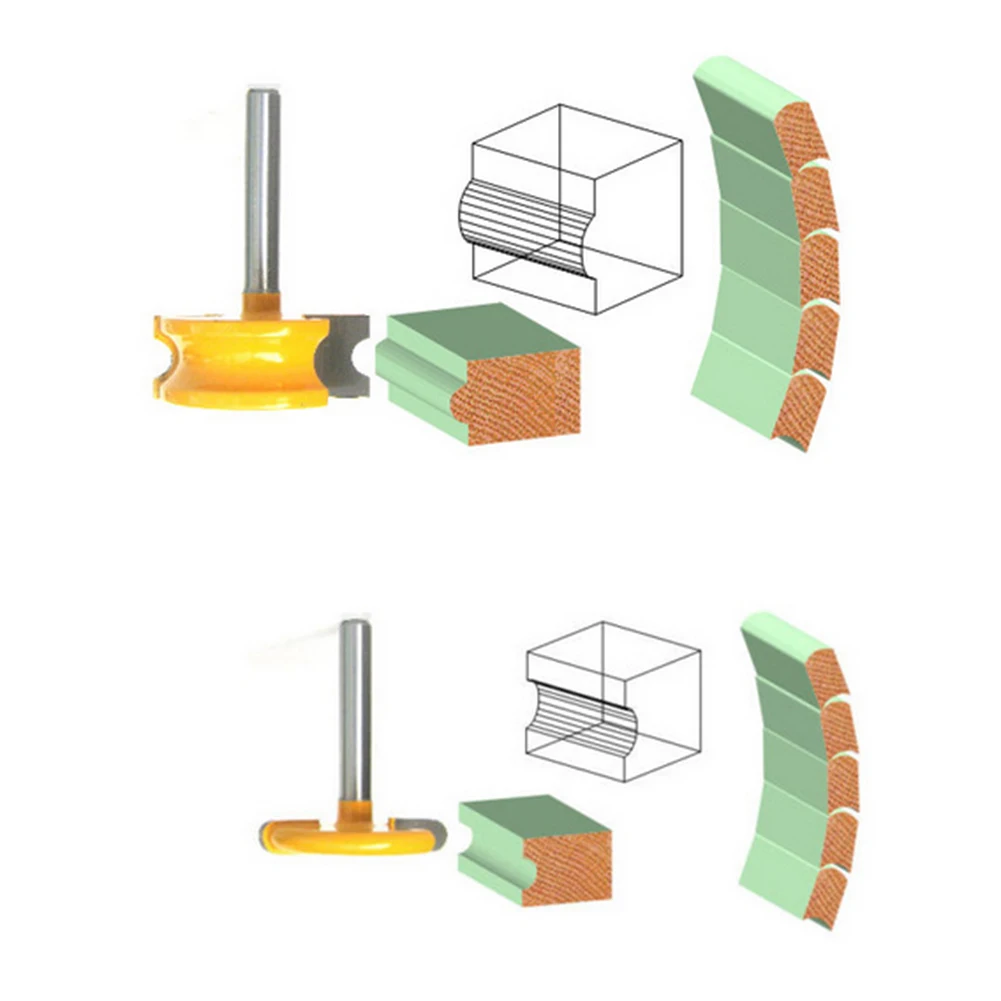 2 шт./компл. маршрутизатор бит 1/4 "хвостовик врезной и нарезной резец набор для деревообработки
