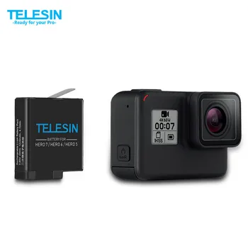 

TELESIN Battery Pack + Storage Carry Case for GoPro Hero 6, Hero 5 Replacement Extra Backup 3.85V 1220mAh Batteries Accessories