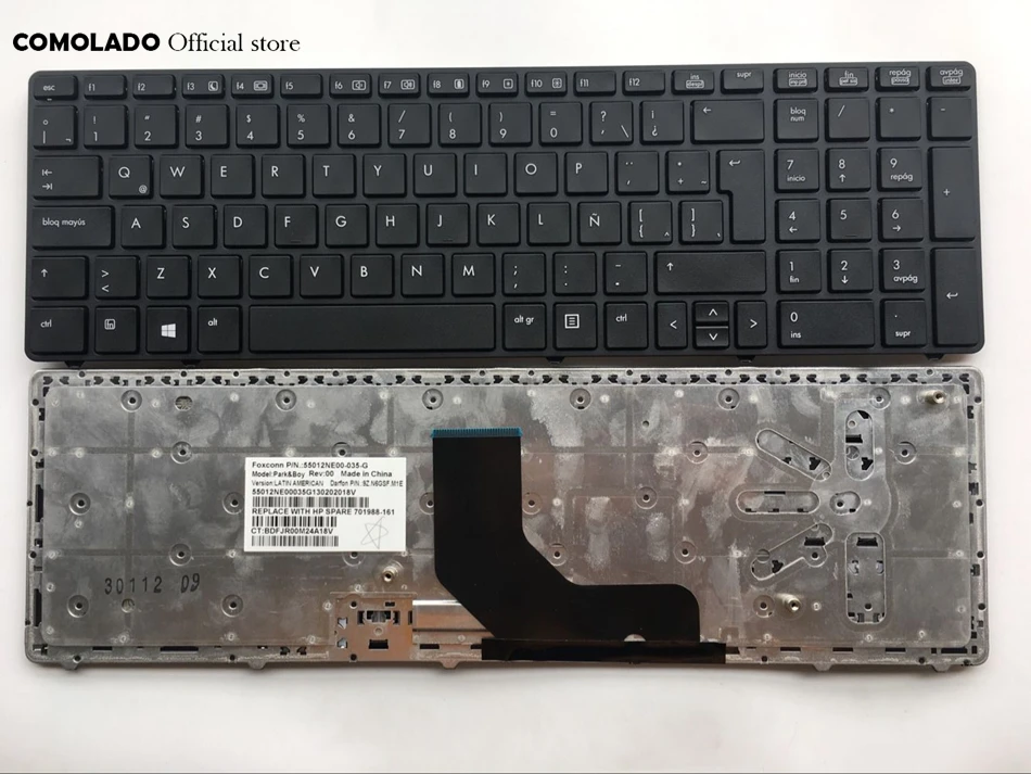 

LA Latin Keyboard for HP EliteBook 8560p 8570P 8560B 6560b 6565b 6560P black keyboard LA Layout