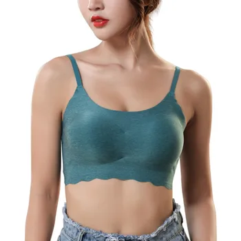 

4 Colors Women's Sport Shakeproof Bra Padded Push Up Fitness Racing Vest Seamless Underwear Gym Workout Yoga Bra