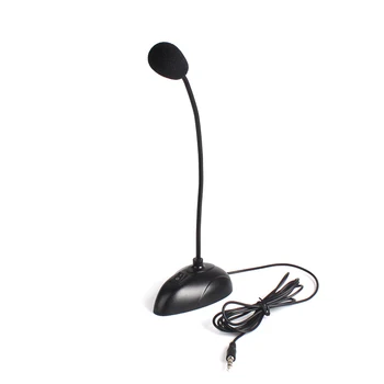 

eGizmo New 3.5mm Jack Plug Mini PC Microphone Studio Speech Mic Stand Holder for PC Desktop Notebook #21230