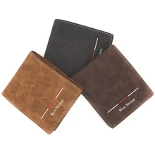 Business fashoin trifold matte slim men short wallet Pu leather high quality thin letter print money 2019 soft coin magic purse Business fashoin trifold matte slim men short wallet Pu leather high quality thin letter print money 2019 soft coin magic purse