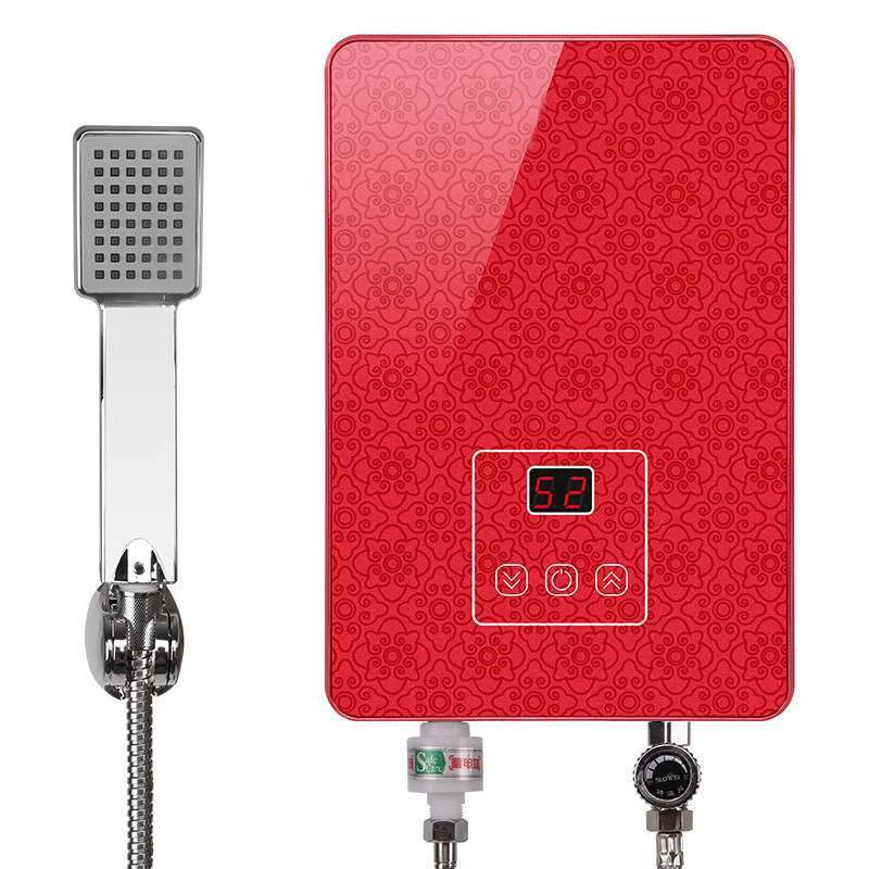 5500W Tankless red Water Heater instantaneous Water Heater Electric