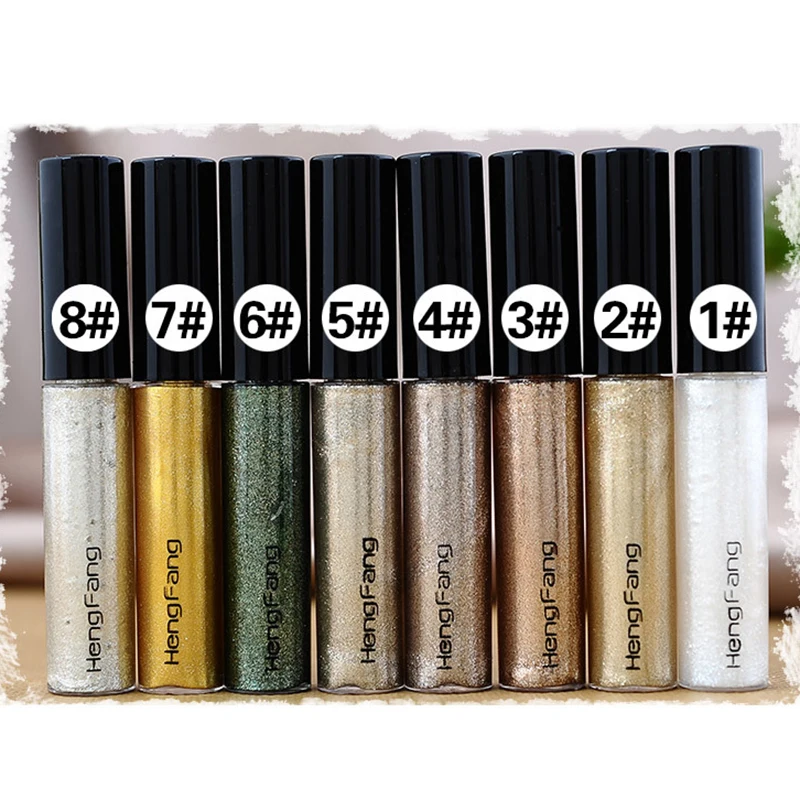 

New Glitter liquid eyeshadow Waterproof Pigmented Red White Gold Liquid Eyeliner Glitter Cosmetics Make up Dift for women