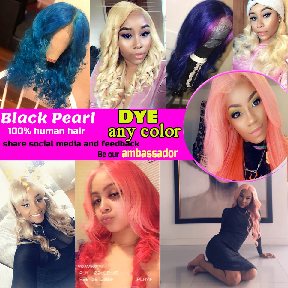 Black Pearl 613  Bundles With Frontal Brazilian Body Wave 613 Remy Human Hair Extensions 2 3 Bundles Blonde Bundles With Frontal