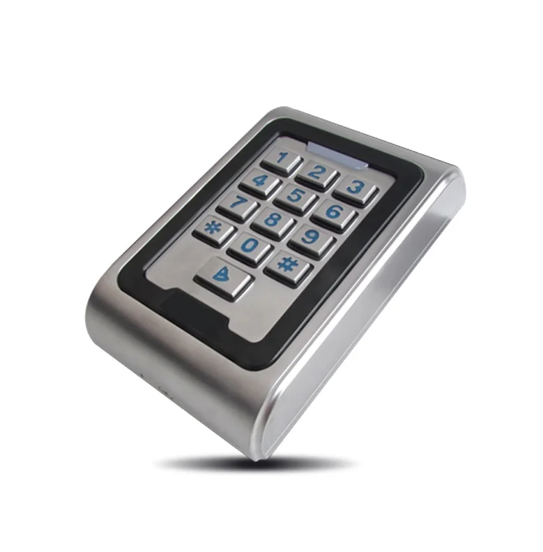 

Metal Access Control keypad Waterproof ID EM Card Reader include 3pcs RFID Keyfobs Program Digital Backlit Security Keypad