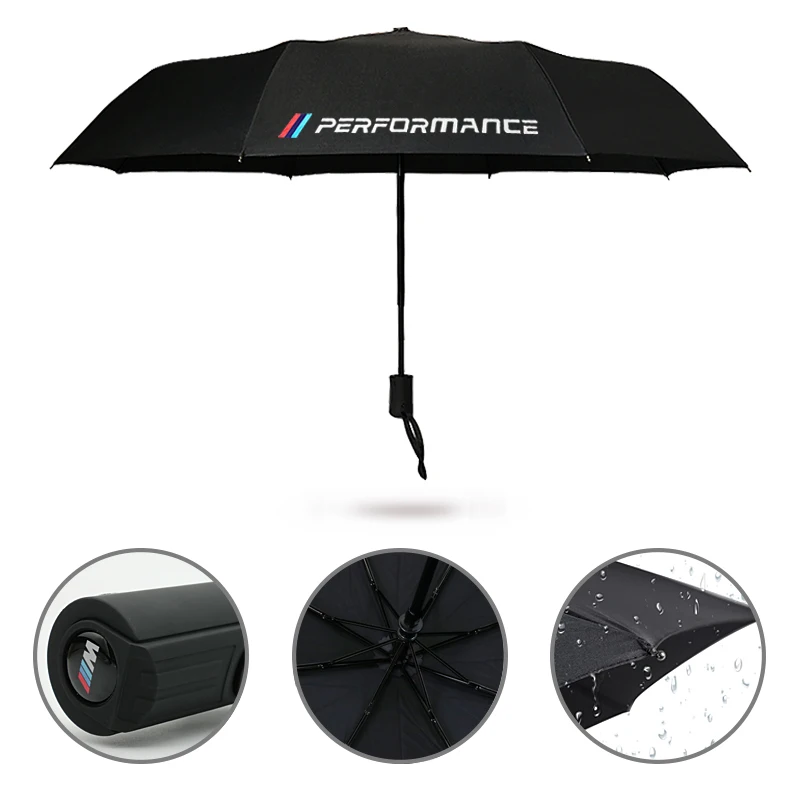 

New Brand Large Folding Umbrella Rain Business Gift Umbrella Automatic Windproof For BMW E36 E46 E39 X5 X1 M3 M5 M performance
