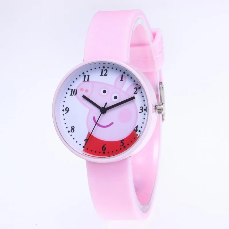 

reloj mujer Fashion Cartoon Peppa Pig Children Watch New Quartz Watch Men Casual Silicone Watch Women Clock Relogio masculino