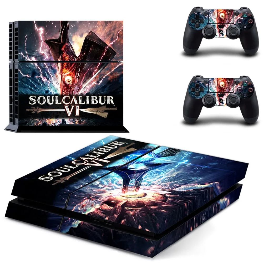 Наклейка для консоли Sony PlayStation 4 и 2 контроллеров PS4|Наклейки| |