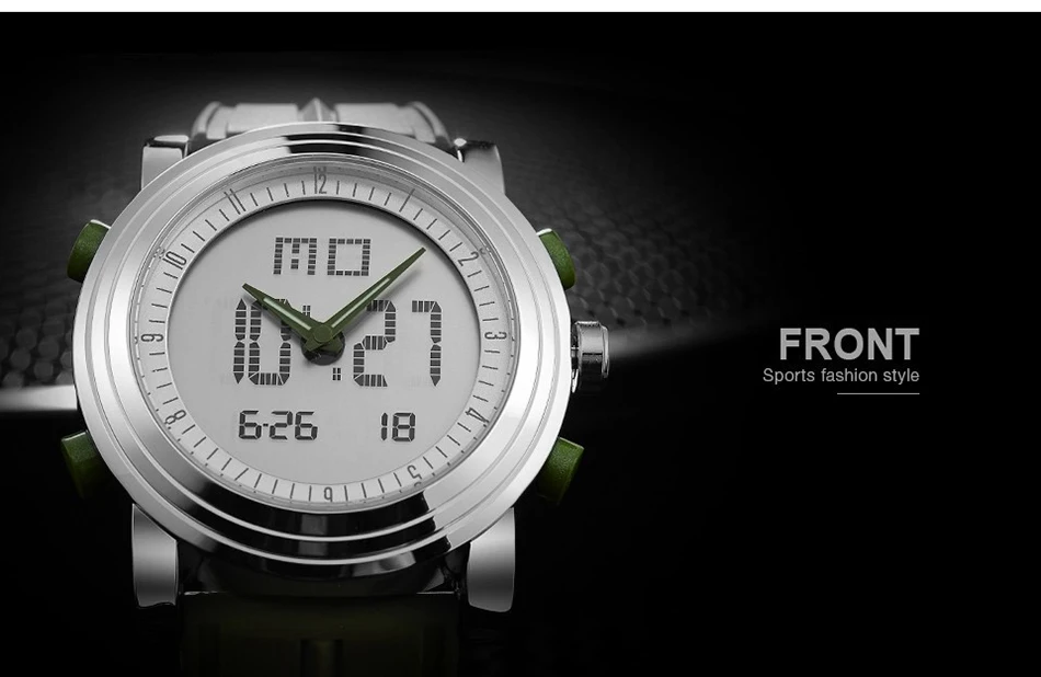Men's sports watch waterproof silicone watch  (9)