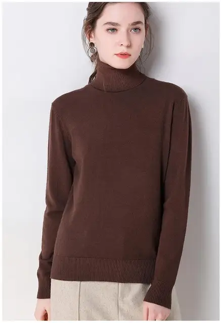 2019 Autumn Winter sweater women turtleneck cashmere sweater knitted pullover women sweter fashion sweaters new Plus Size tops 41 详情_25_看图王