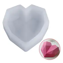 Силиконовые формы dly ювелирные изделия кулон эпоксидной смолы сердце нерегулярные 3D Твердые торт украшение хлебобулочных формы для