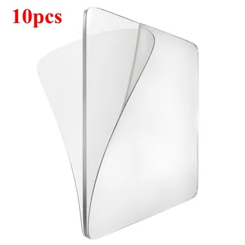 

10PCS Strong Double-Sided Square Tape Washable Reusable Clear Sticky Anti-Slip Gel Pads Mounting Tape