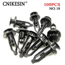 CNIKESIN 100PCS 9mm Hole Car Fastener Auto Rear Bumper Cover Push Type Retainers Clip for Toyota