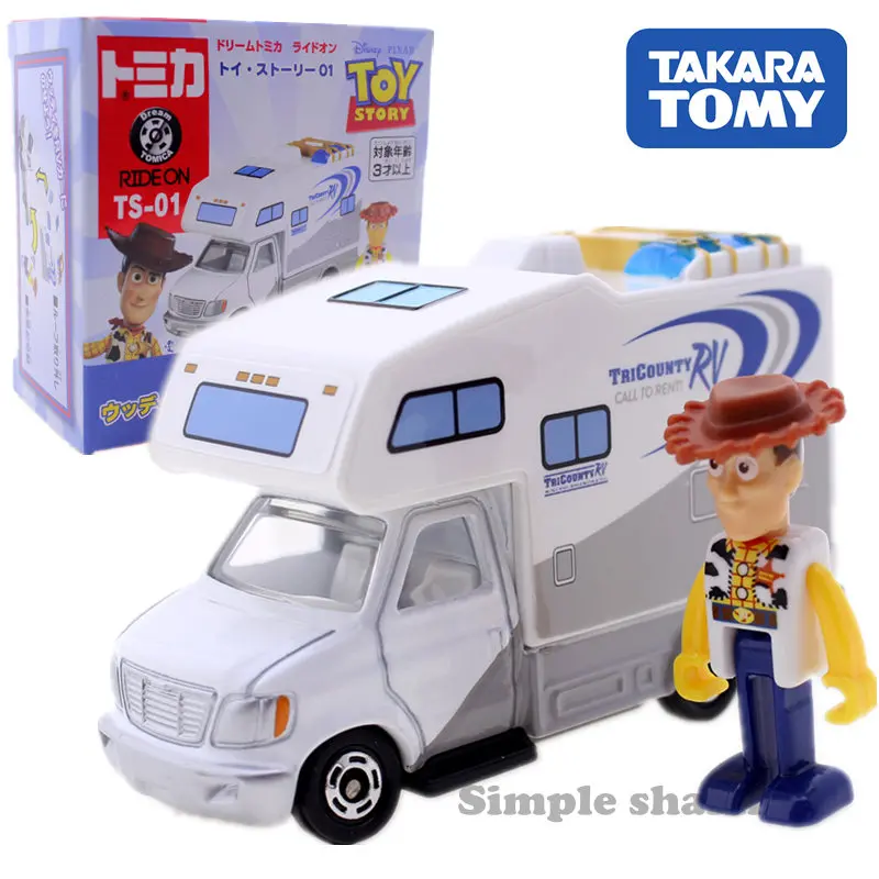Takara Tomy Tomica автомобиля Дисней История игрушек 4 TS-01 Вуди и RV литья под давлением