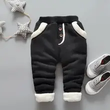 BibiCola детская одежда спортивный костюм весна-осень зимние хлопковые брюки Детская верхняя одежда Штаны повседневные штаны для мальчиков и девочек Теплые Штаны