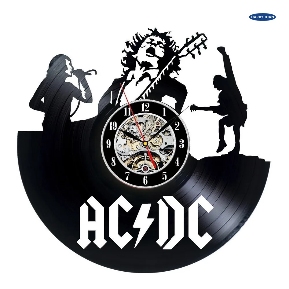 

saat Ac Dc Vinyl Record Wall Clock Vintage Collection Gift wall clock