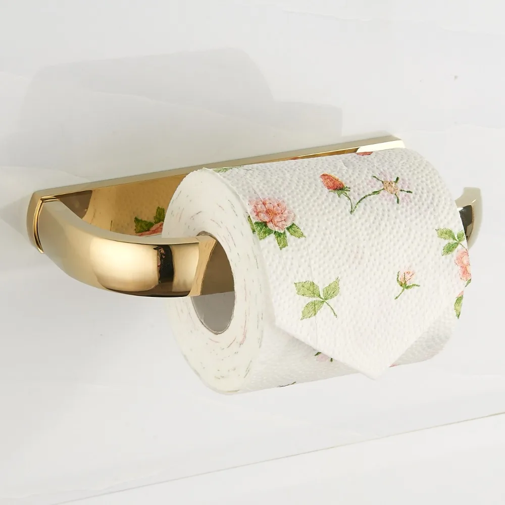 New Style Copper Toilet Paper Holder Bathroom Paper Roll Holder Wall