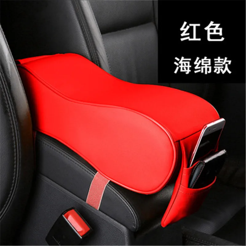 Car styling Interior PU armrest font b box b font armrest font b box b font
