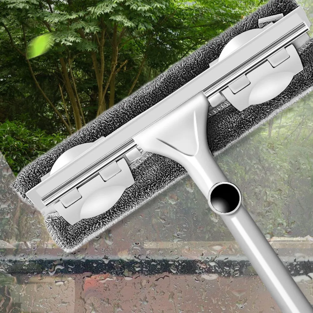 

Long Handle cleaning brush Window Cleaner Glass Squeegee Telescopic rod rotating head With cleaning cloth Rubber wiper