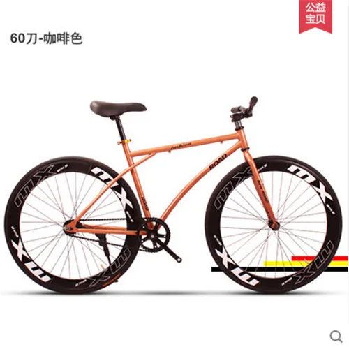 Бренд X-передний цветной углеродистая сталь 26 дюймов фиксированная передача задняя педаль тормоза bicicleta студенческий велосипед дорожный велосипед - Цвет: N