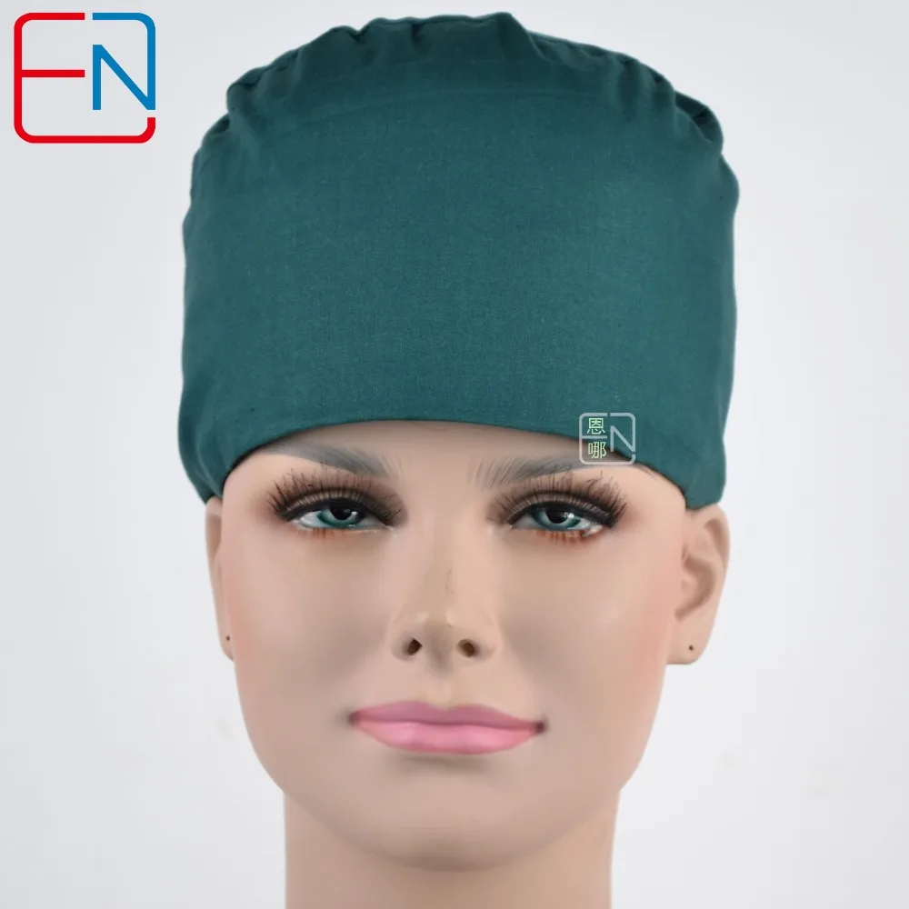 Hennar surgical caps for doctors and nurses caps,100 cotton scrub caps