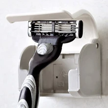 1 шт. пластиковая Бритва держатель супер присоски бритва R ack ванная комната Бритва держатель на присоске бритва принадлежности для ванной комнаты