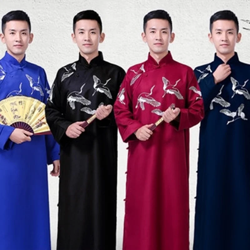 Traditional chinese clothing for men qipao traditional chinese dress men tang suit male wedding cheongsam KK2411