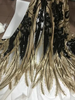 

Sophia-10.1406 fashionable sequins tulle embroidery french net lace fabric for party dress