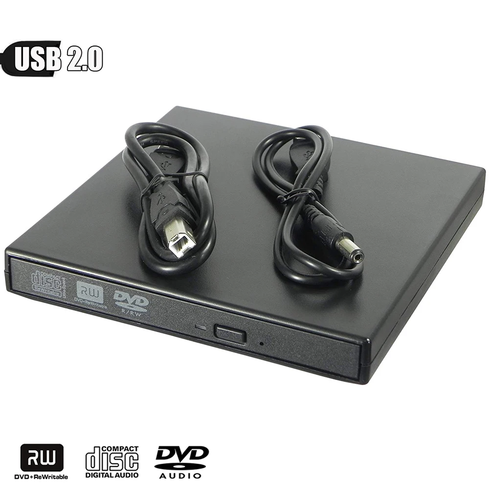 Внешний USB DVD накопитель для Toshiba Acer Lenovo ноутбук ПК Win XP/7/8/10 Super Multi 8X RW 24X CD