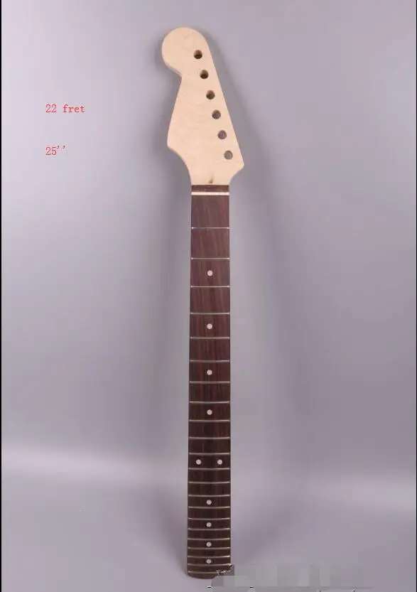 Electric Guitar Neck 22 Fret 25.5 Inch Truss Rod Rosewood Fretboard Maple | Спорт и развлечения